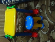стол со стульчиком Детская студия Полесье - это многофункциональный набор, состоящий из круглой табуретки и столика, при желании превращающегося в м, Екатеринбург - Детская мебель