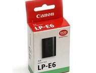 :  Canon lp-e6,       Canon LP-E6,    Li-Ion (-),   